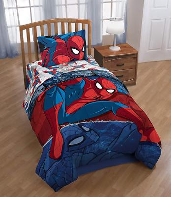 Kids Spiderman Comforter Blanket Twin Quilt Super Hero Bedding