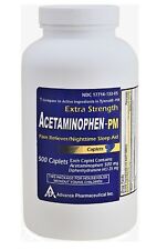 Extra Strength Pain Relief + Nighttime Sleep-Aid Generic Tylenol PM 500 Caplets