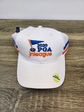 NEW 2020 PGA Jr League Hat Cap Adult White Vented Adjustable Strap Back