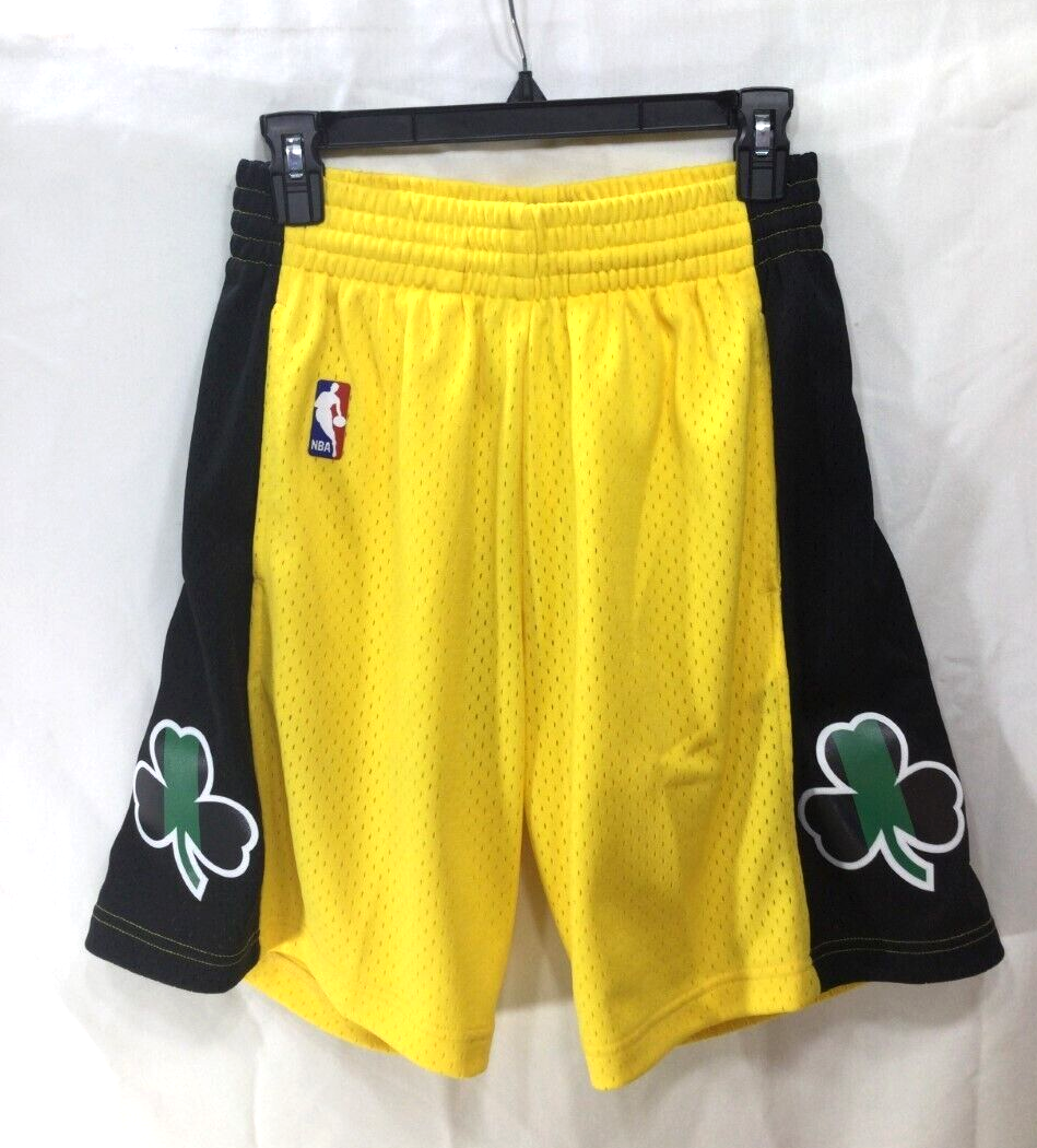 Mitchell & Ness Boston Celtics Larry Bird Yellow Jersey Shorts Set Size  XLarge