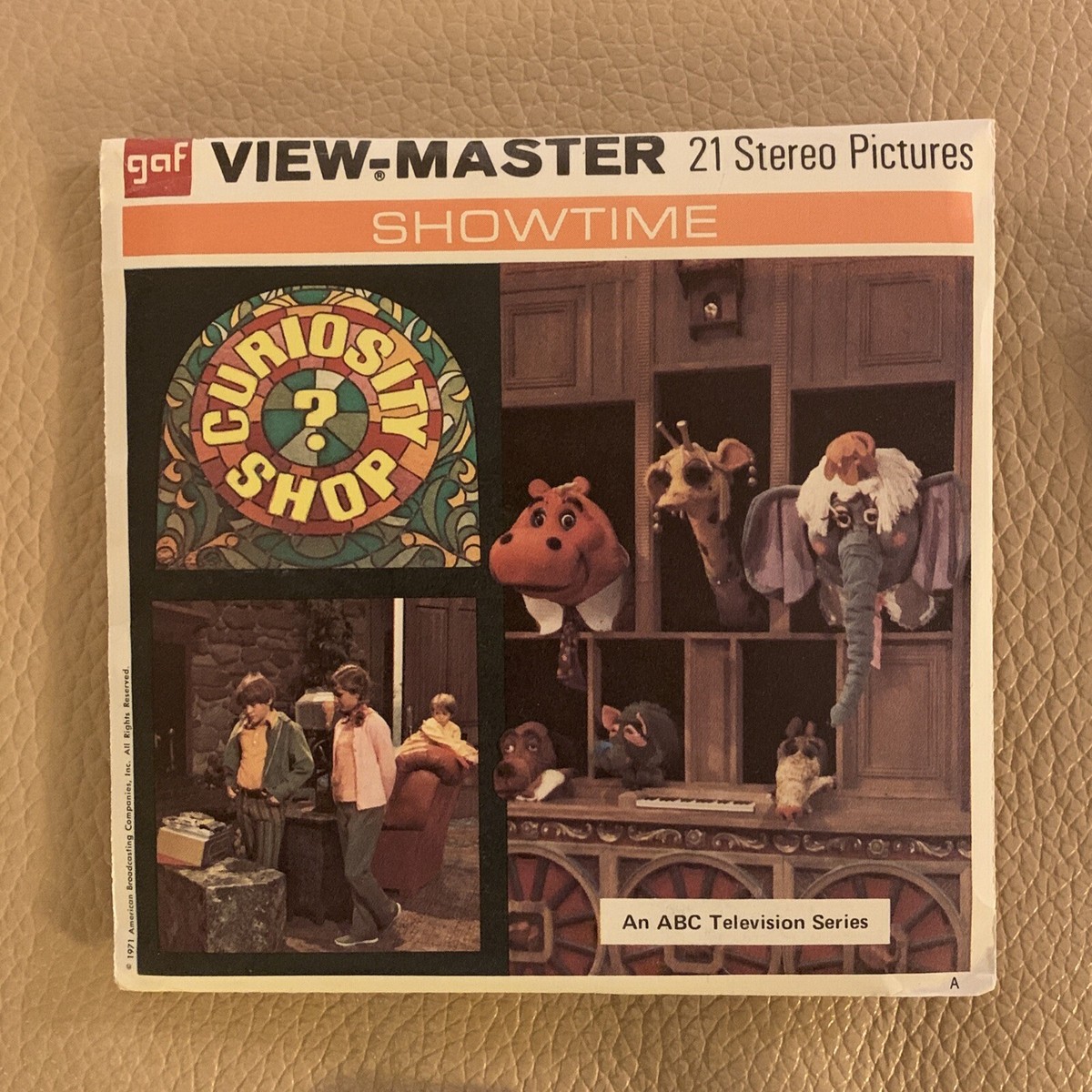 Gaf B564 Curiosity Shop ABC kids TV Show view-master 3 Reels
