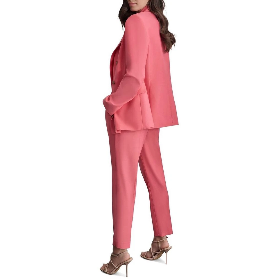 Dkny Women's Double Breasted Blazer - Pink - Size 6 - Image 2 of 2