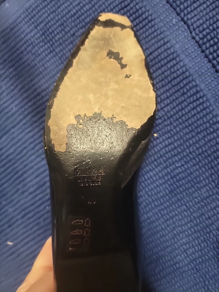 Zapatos planos Max Mara charol talla 40 9 hechos en ITALIA Foto 4 de 4