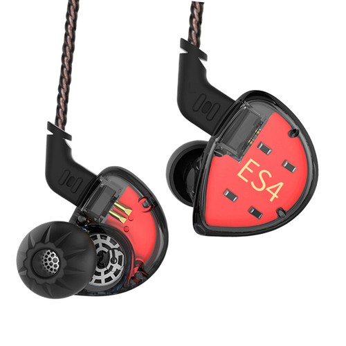 KZ ES4 1BA+1DD Hybrid technology Headohones Hifi Monitor In Ear Earphones |  eBay