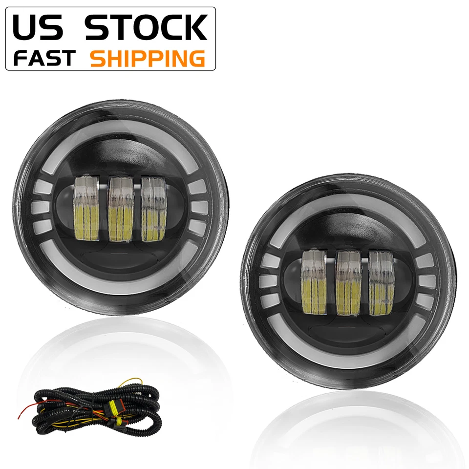 LED Fog Lights Lamps For 05-11 Tacoma  07-13 Tundra 08-15 Sequoia 04-06 Solara - Imagem 2 de 4