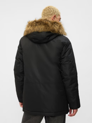 Gap Mens M Black Full Zip Cold Control Max Snorkel Coat Long Gap Mens M Black Full Zip Cold Control Max Snorkel Coat Long