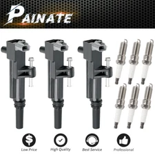Set Of Ignition Coil+Spark Plug For Jeep Liberty 09-10 Dodge Ram 1500 3.7L UF640