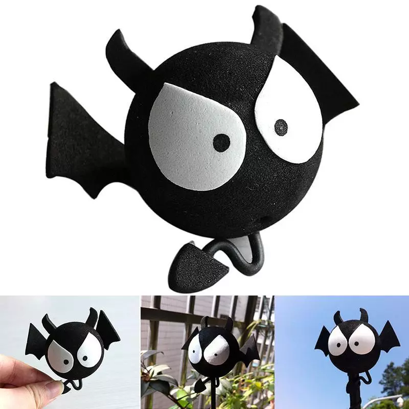 Funny Big Eyes BAT Evil Aerial Ball Car Antenna Topper For Truck