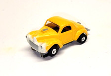 Johnny Lightning 41 Willys gasser slot car, yellow, neat 