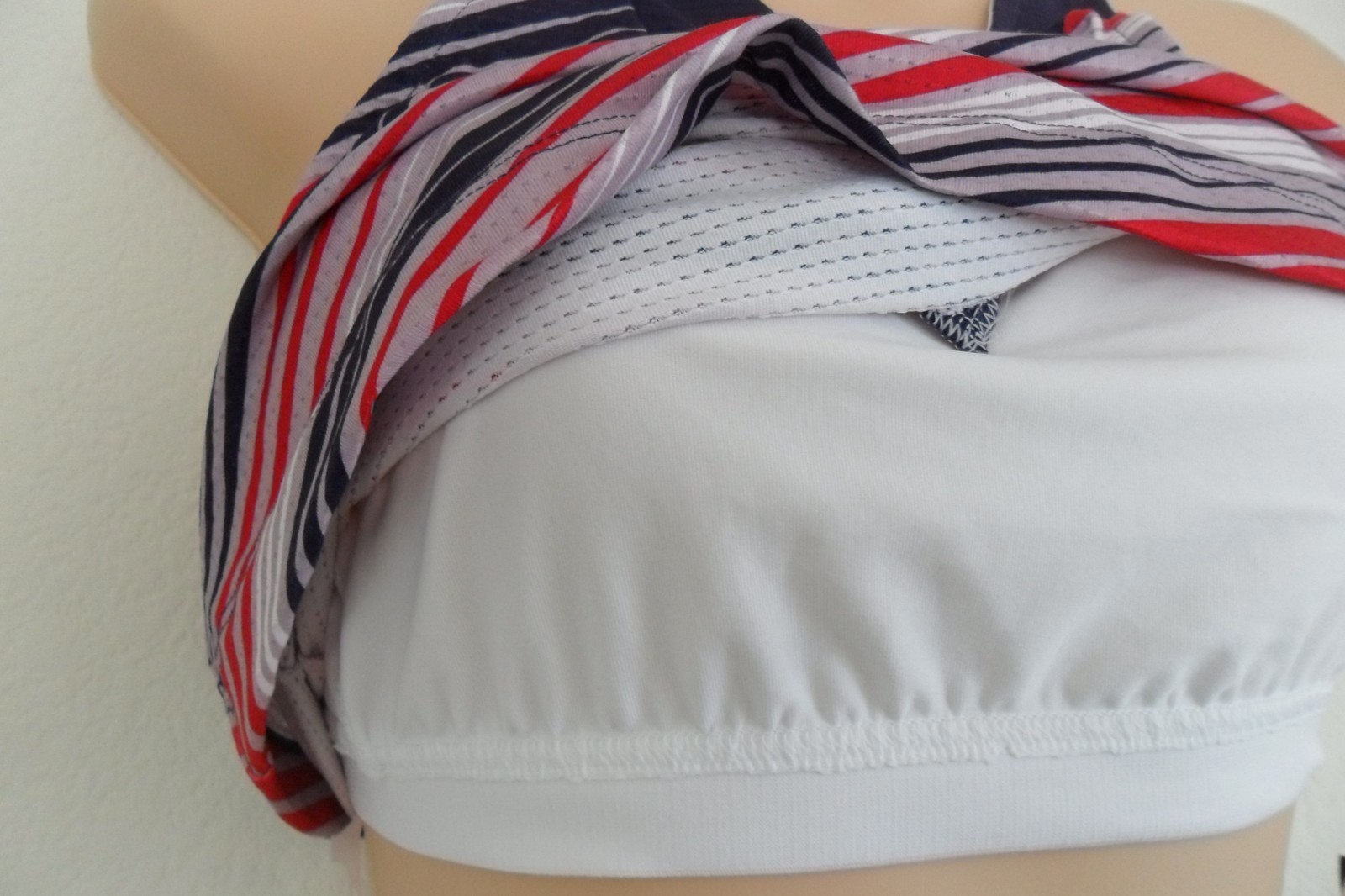 Adidas MESH PRINTED TANK dress Top Shirt Support Bra yoga gym Tennis Sz Med RARE image 3