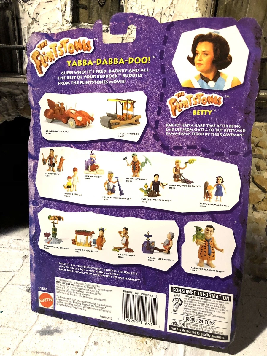 BL5 The Flintstones Película Figura de Acción Betty Y Bamm Matttel Vintage