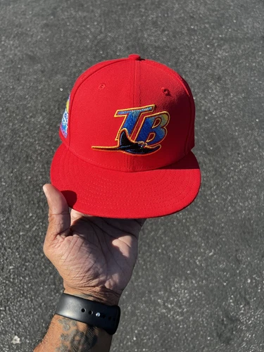 New Era Tampa Bay Rays Hat Wheels Tropicana Field Patch Hat Club 7 1/4