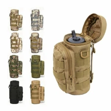 Military Water Bottle Pouch Holder Tactical Hiking Kettle Gear Molle Pack Bag US