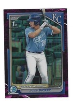 Jared Dickey 2024 1st Bowman Chrome Fuschia # BCP-19, # 147 of 199
