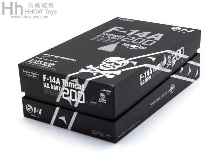 S14 1/144 F-14A male cat alloy model VF-84 Jolly Roger Squadron AJ200 1991 - Image 2 of 4