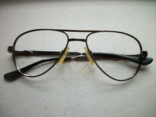 Vintage Optical Frames Titmus z-87 USA 140mm Metal Dark Bronze Eyeglasses G