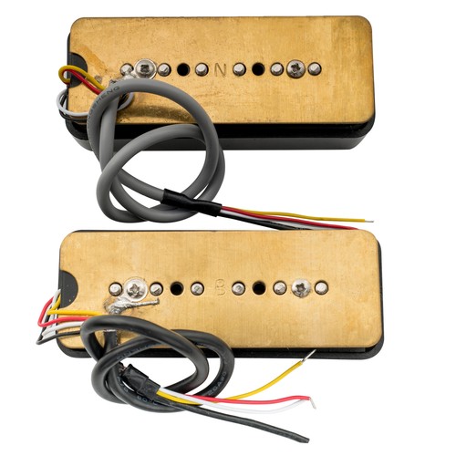 Wilkinson Black P90 Ceramic Single Coil Neck Bridge Pickup Set For SG LP Guitar - Picture 4 of 6
