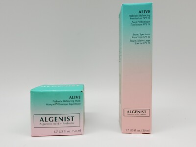 ALGENIST ALIVE 2 Pc Set Balancing Prebiotic & Alguronic Acid Moisturizer + Mask