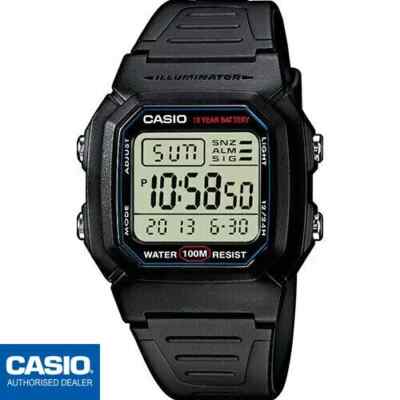 CASIO W-800H-1AVES W-800H-1AV W-800H-1A ORIGINAL CASIO Collection Men NEGRO