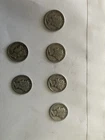 1934,1935,1936,1937,1938,1939 Mercury Dimes (6 Of Them)