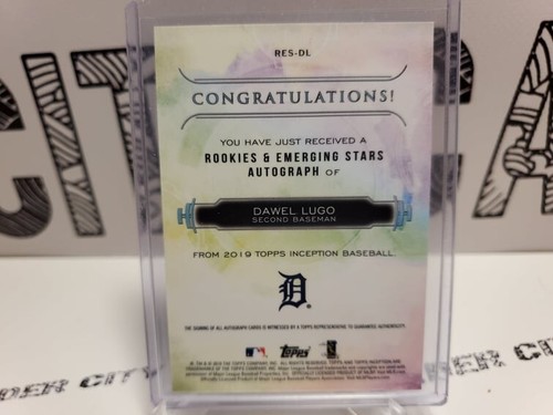 Dawel Lugo 2019 Topps Inception 🔥 RC Auto Red #d /75 🔥 Detroit Tigers - Picture 2 of 2
