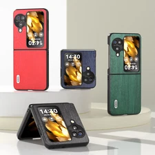 For Oppo Find N3 Flip, Luxury Shockproof Retro Matte PU Leather Hard Case Cover