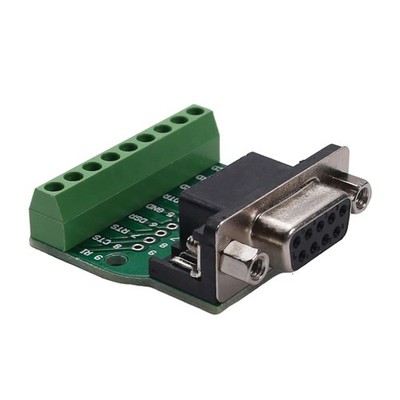 DB9 9 Pin Female Breakout Board Connector RS232 Serial Adapter Terminal 1 PCS