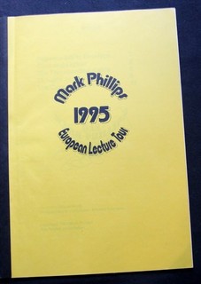 Mark Phillips 1995 European Lecture Tour