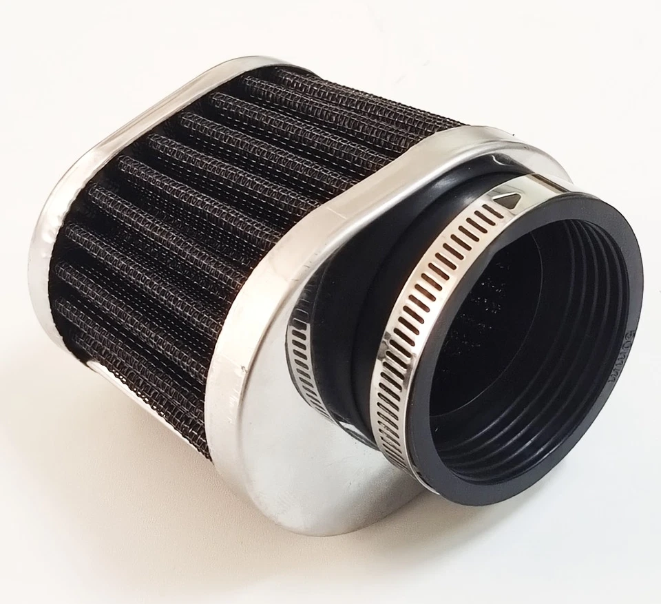 1X Cápsulas Limpiador Filtro Admisión Aire Frío Motocicleta 51mm Universal Alto Flujo Foto 4 de 4