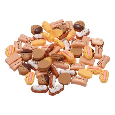 Mini Resin Foods, Tiny Fruit Series (Brown Colors, 100pcs)