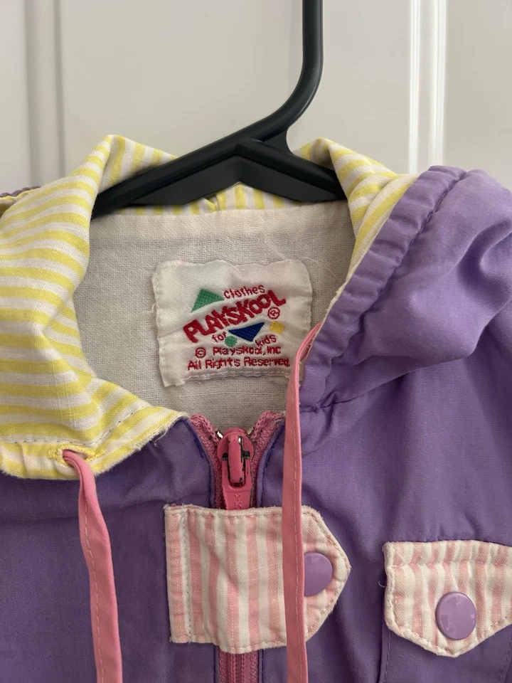 Chaqueta Vintage Playskool Multicolor Colorblock Invierno/Otoño Años 90’s Foto 3 de 4