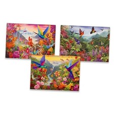 5D Diamond Painting Kits for Adults Beginners, Diamond I 3 Pack Hummingbird
