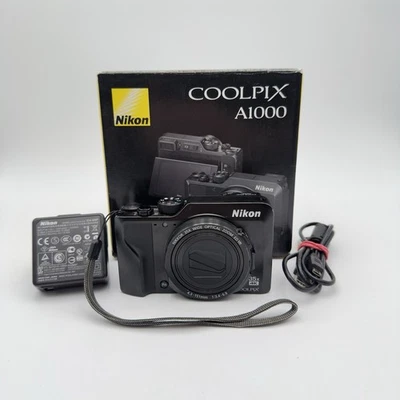 Nikon COOLPIX A1000 16.0MP Digitalkamera - Schwarz - Getestet - Bild 1 von 4