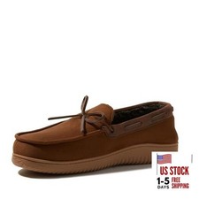 Mens Indoor Outdoor Breathable Pierce Moccasin 13-14 Chestnut