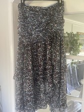 Ted Baker Women's Floral A-Line Midi Skirt Size 4 Multicolor