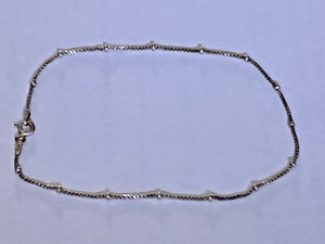 Sterling silver Anklet  9”
