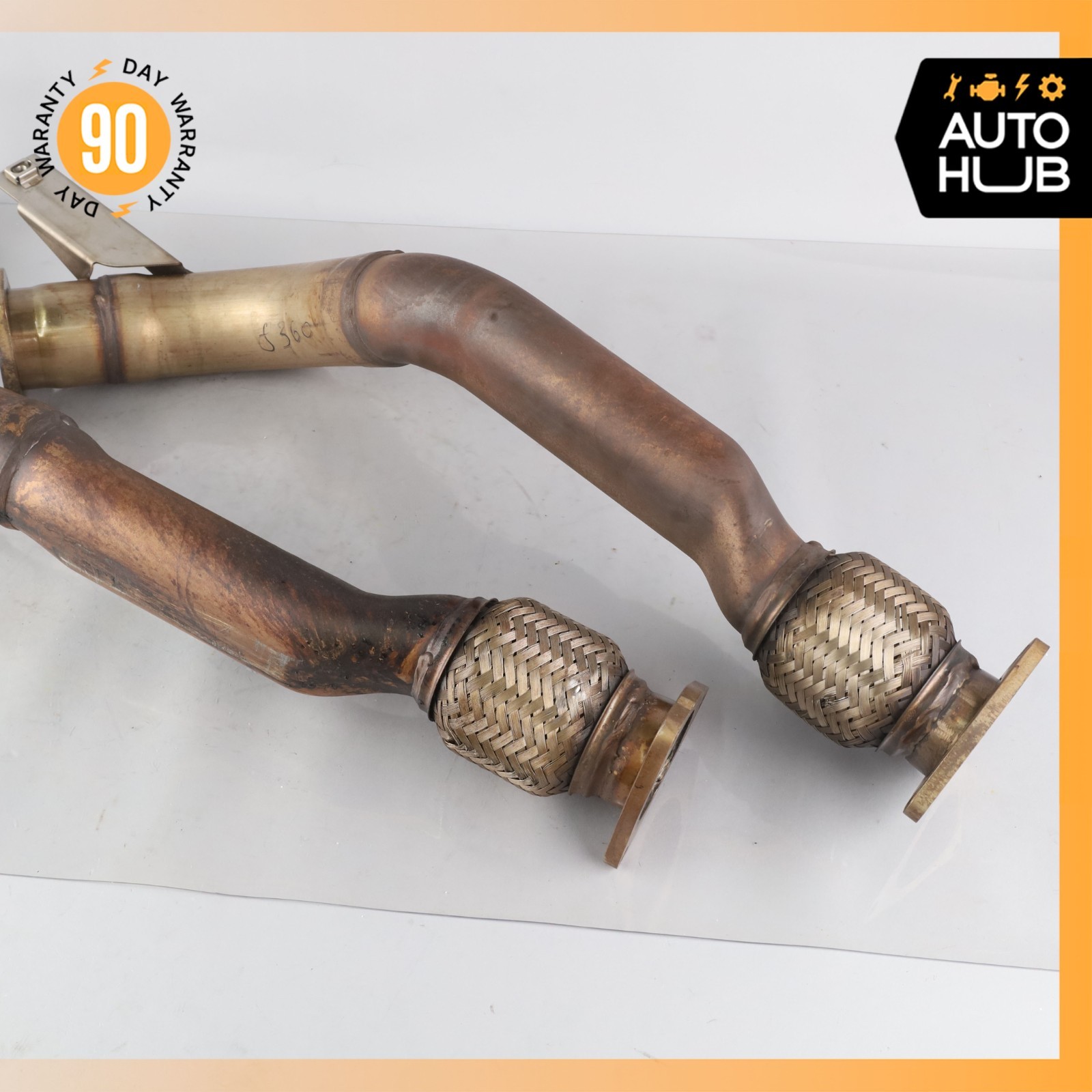 Bentley Continental GT 6.0L Exhaust Downpipe Left & Right Side Set OEM