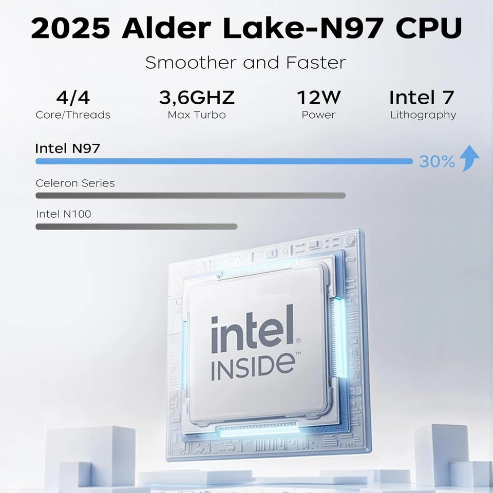 Tivique 2025 LX15 FHD Laptop 15.6-inch 12th N97 Quad-Core Processor - Image 3 of 4