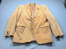 VTG Joe Namath Signature Collection Corduroy Sports Coat/Blazer 42R Camel