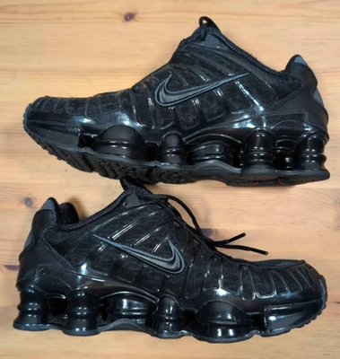Nike Shox TL Men's Size 8 Metallic Hematite Triple Black Shoes