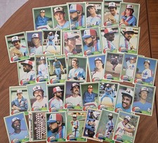 1981 TOPPS BASEBALL MONTREAL EXPOS PLAYER CARD LOT X36, ALL DIFFERENT 