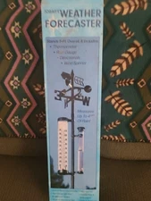 jobar's all in one weather forecaster station, rain gauge, thermometer #JB3079
