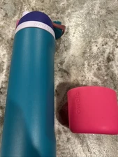 Owala 24oz FreeSip Stainless Steel Water Bottle Tickle me Teal With Boot