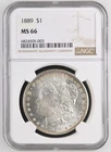 1889 Morgan Silver Dollar NGC MS-66