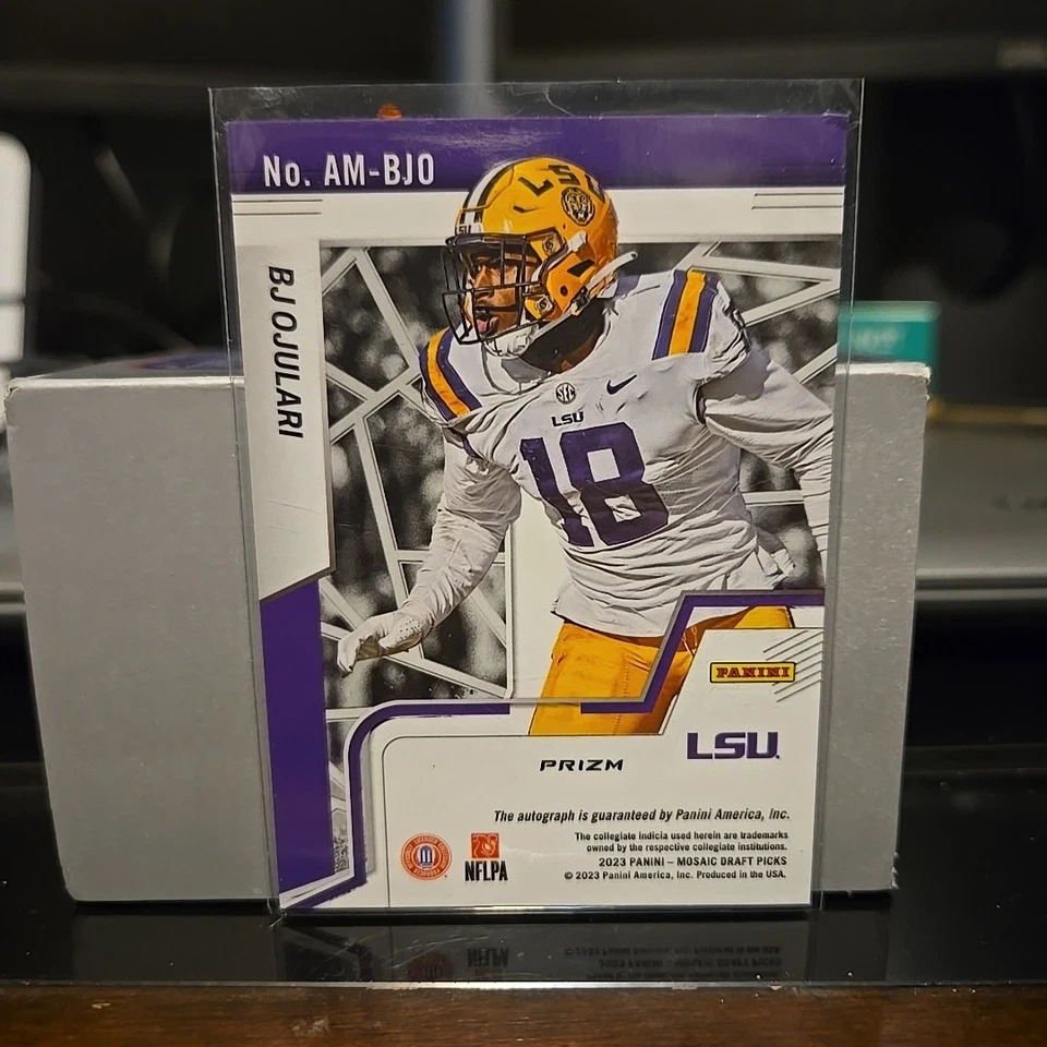 2023 Panini Mosaic Draft Picks - Autographs BJ Ojulari #AM-BJO Mosaic Prizm (AU, - Image 2 of 2