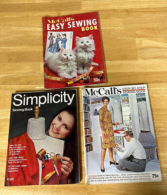 50s McCalls Easy Sewing Book Vtg Lot 58, 67, 69 Step By Step, Simplicity Soft