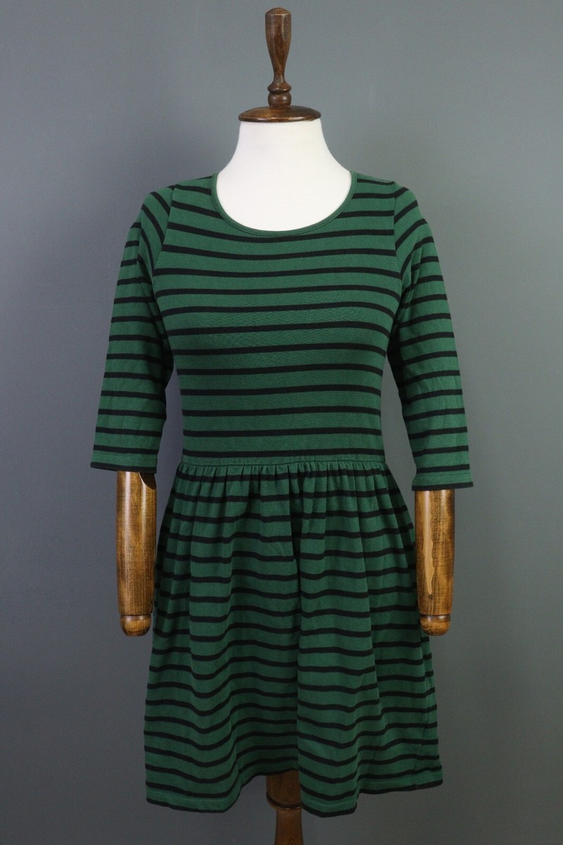 slim fit dress slacks Ganni Green Striped Ruche Midi Dress – Futurelove Ltd