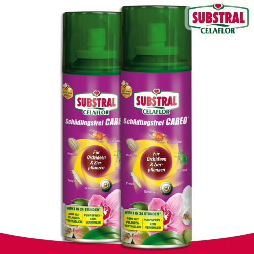Substral Celaflor 2 x 200 ml Schädlingsfrei CAREO für Orchideen & Zierpflanzen - Bild 1 von 1