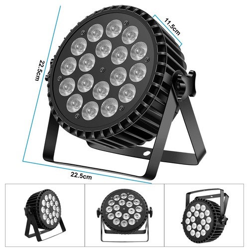 270W 18LED RGBW Stage Lighting PAR Light DMX Beam Strobe Party Disco Club Light - Picture 9 of 12