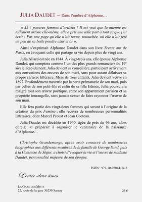 Livre Signé Par Mme Alphonse Daudet (Julia) - Collection D'autographes, époque Début 1900, Pièce Unique